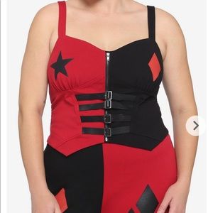DC Comics The Suicide Squad Harley Quinn Girls Bustier Top Plus Size 1